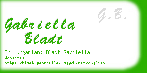 gabriella bladt business card